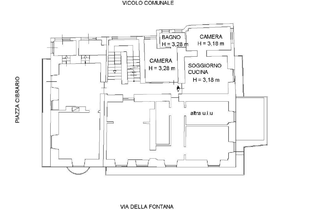 Trilocale Piazza Luigi Cibrario, Viù - planimetria 1