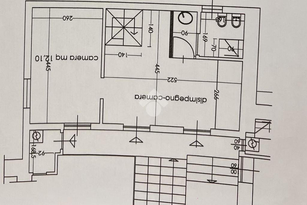 Bilocale Vico Bonora 3, Finale Ligure - planimetria 1