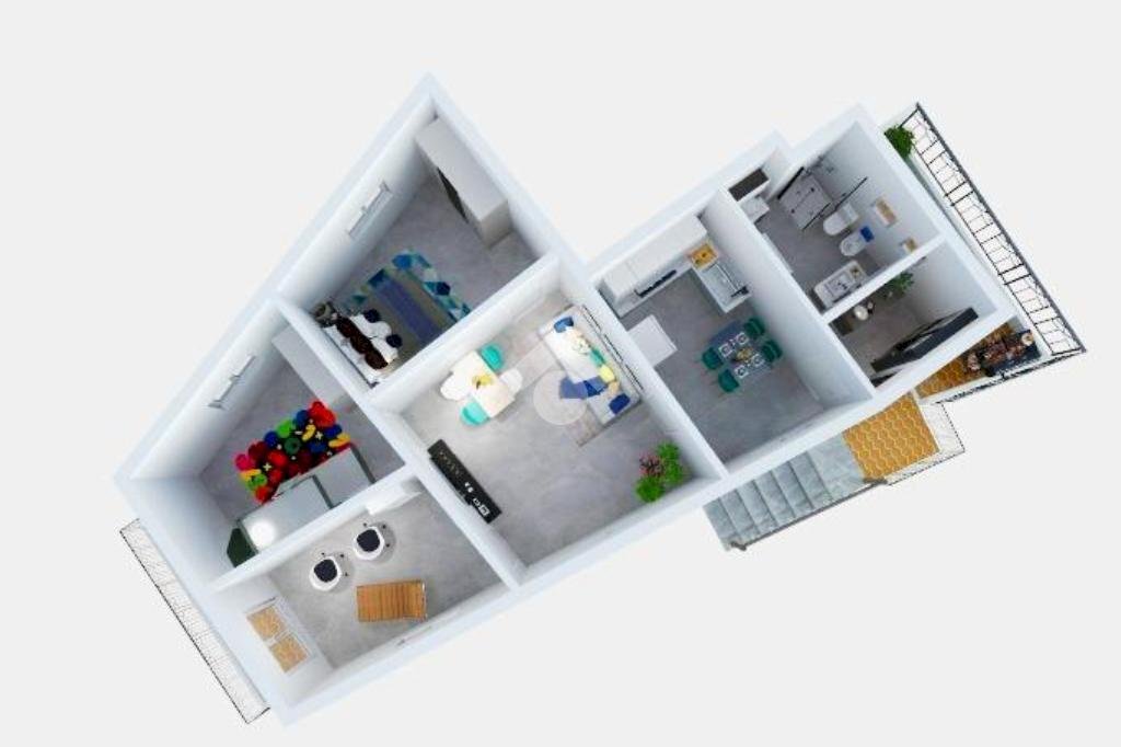 Appartamento Strada della Cava, Bordighera - planimetria 1