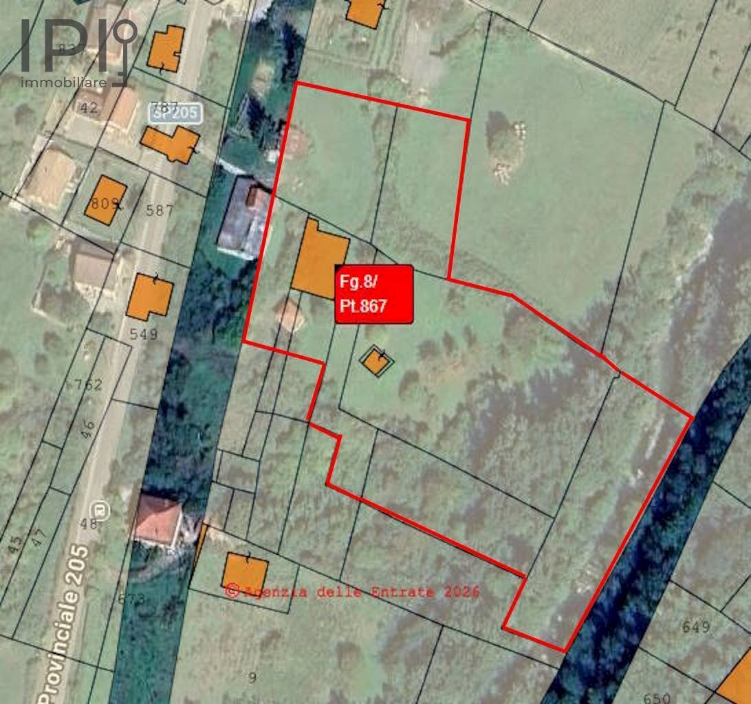 vista da google con confini - Rustic villeto, Visone - floor plans 1