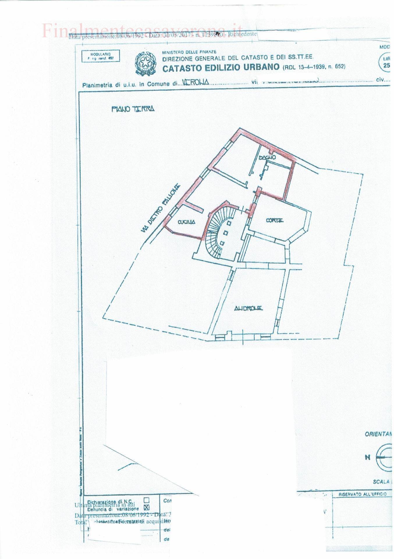 Foto 22 - Trilocale Via Ponte Rofiolo
 
2, Verona - planimetria 1