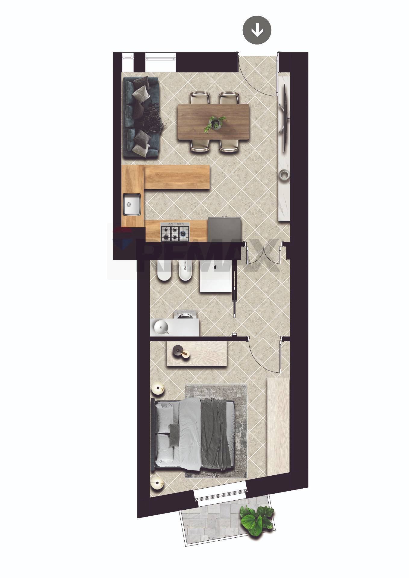 Pianta 2D - Bilocale Via Piero Della Francesca
 
2, Milano - planimetria 1