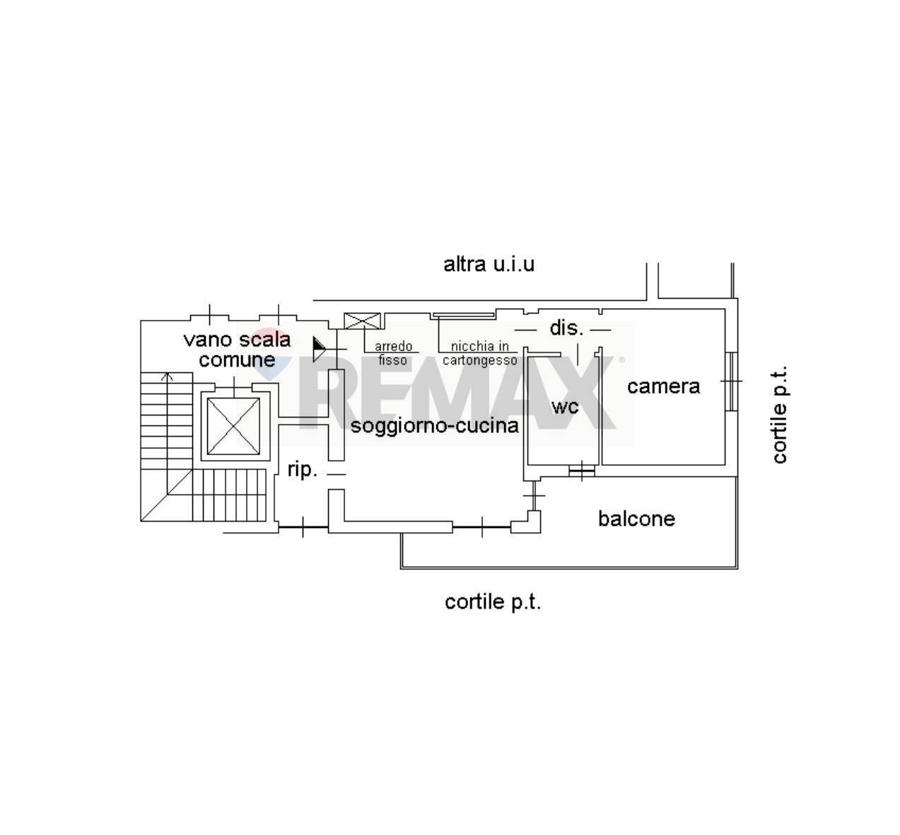 Pianta 2D - Bilocale VIA ALEBBIO
 
11, Como - planimetria 1