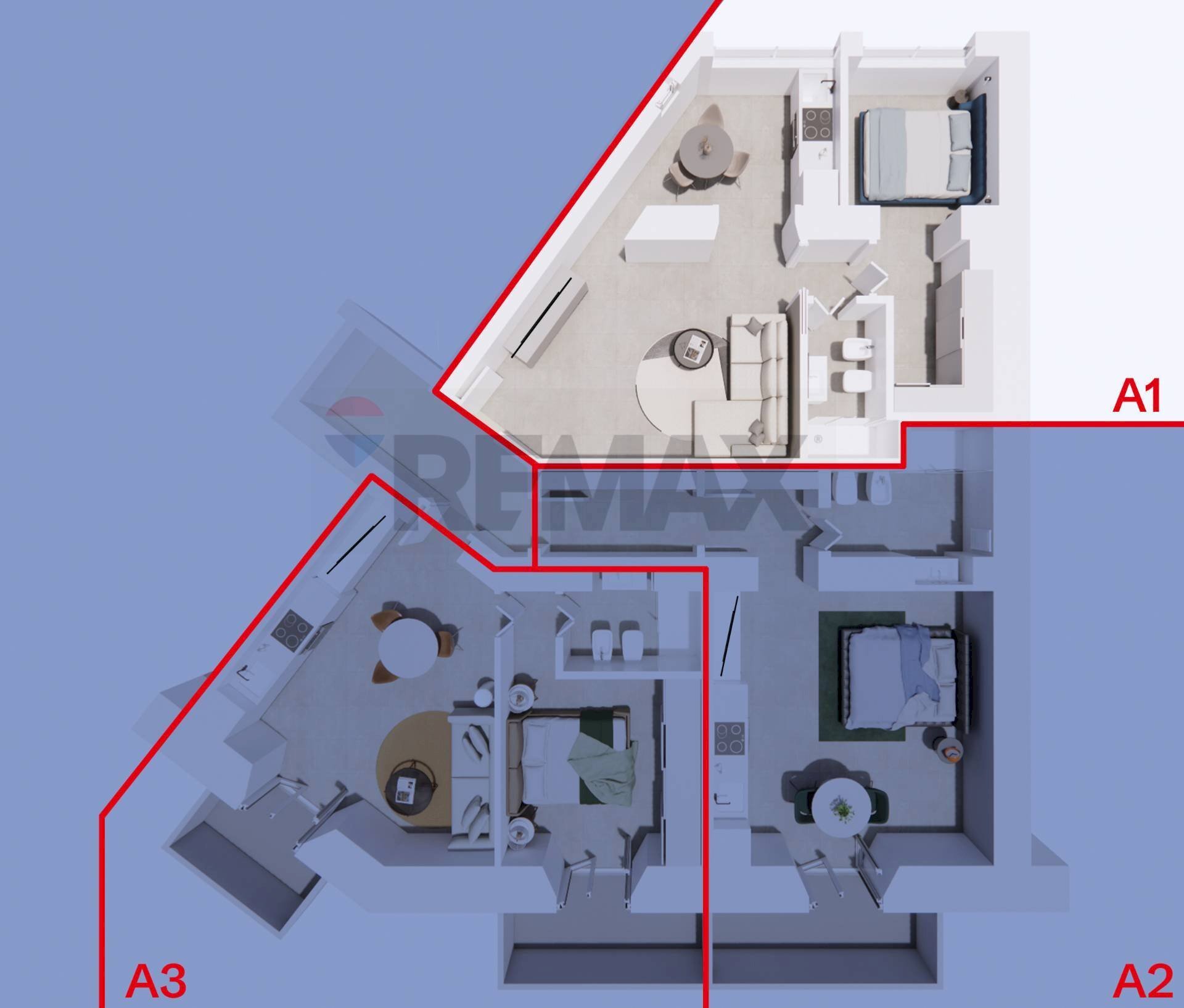 Pianta 2D - Two-room apartment Viale Emilio Caldara
 
31, Milano - floor plans 1