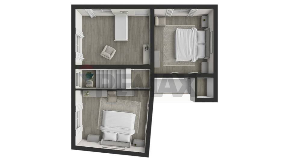 Pianta 3D - Casa semi indipendente Via Mallarini, Mallare - foto 3