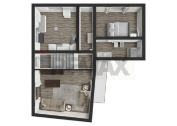 Pianta 3D - Casa semi indipendente Via Mallarini, Mallare - foto 2