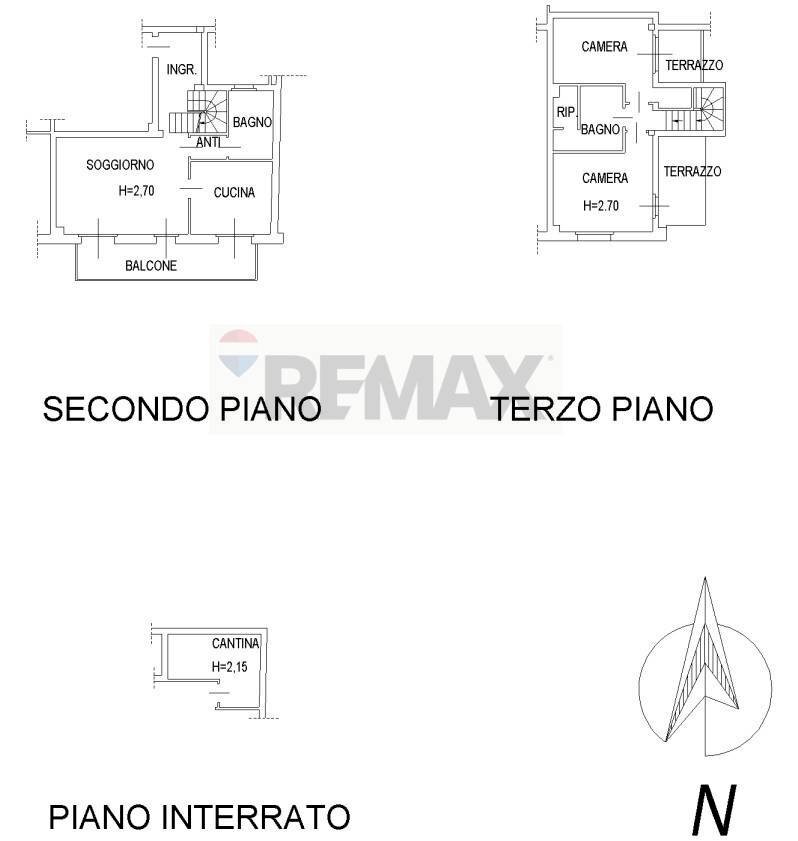 Pianta 2D - Quadrilocale Via Agostino Berenini
 
162, Fidenza - planimetria 1