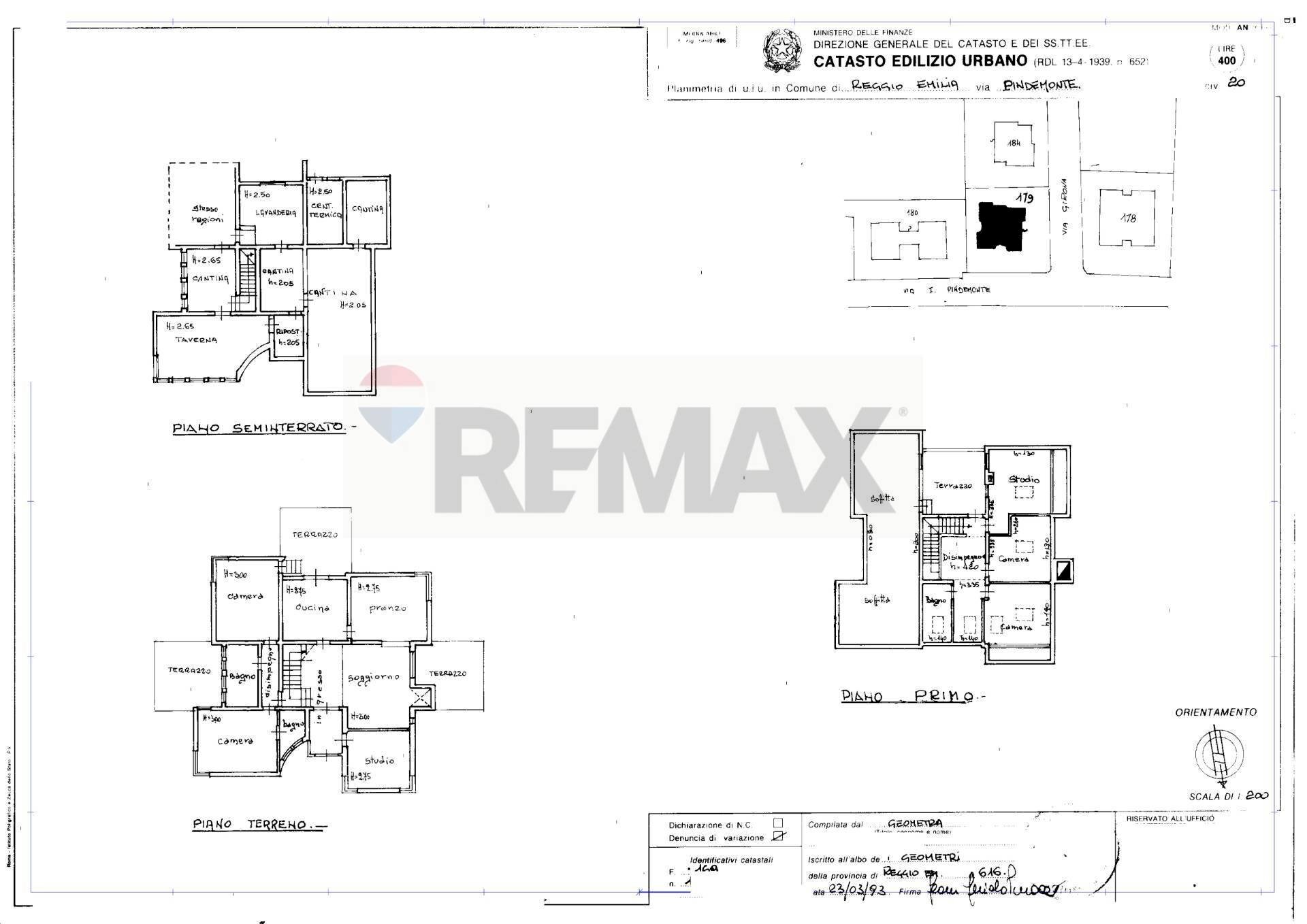 Pianta 2D - Villa VIA PINDEMONTE
 
25, Reggio nell'Emilia - planimetria 1