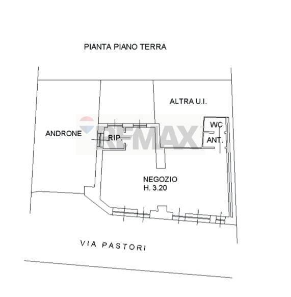 Pianta 2D - Negozio Via Pastori
 
6, Samarate - planimetria 1