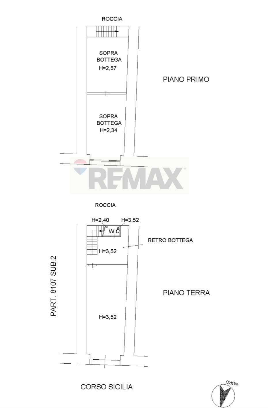 Pianta 2D - Locale Commerciale Enna - planimetria 1