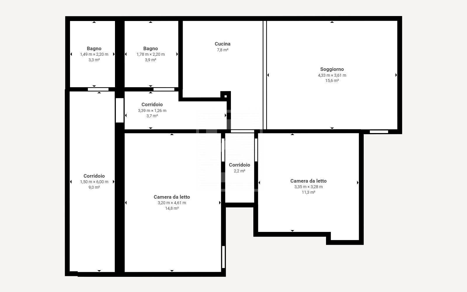 Foto 55 - Trilocale Via Sotto raso
 
32, Polpenazze del Garda - planimetria 1