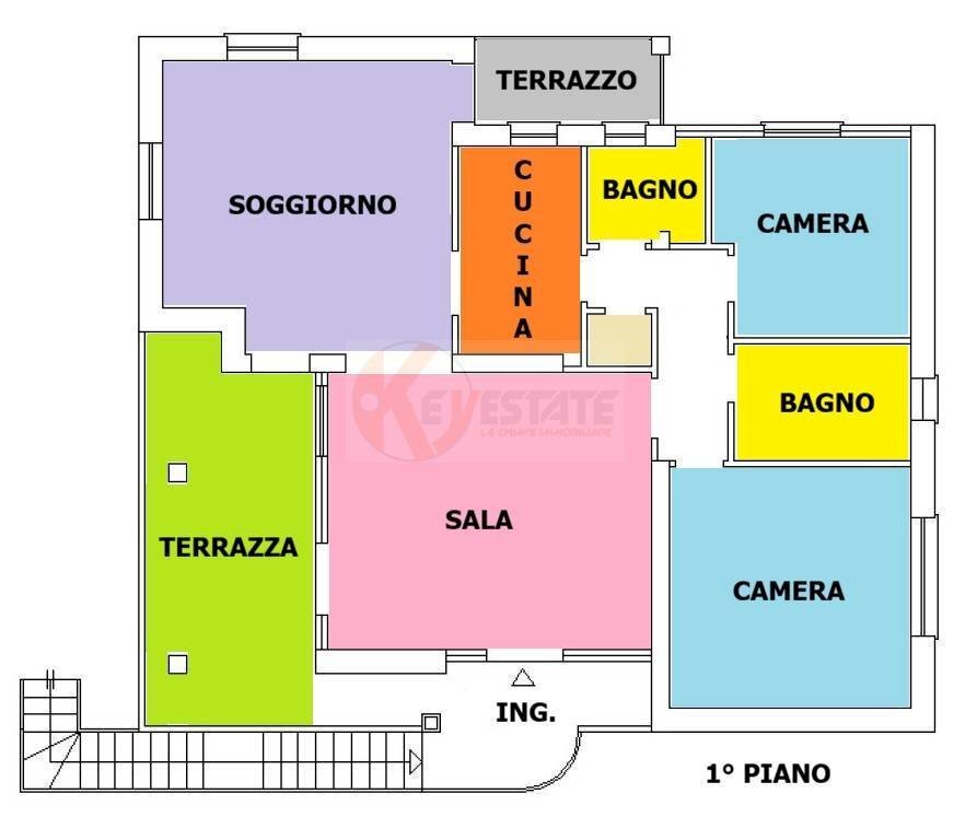 Foto 24 - Casa semi indipendente Via Puccini
 
4, Perfugas - planimetria 1