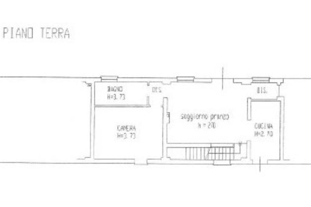 Porzione di casa via dugliolo, Molinella - planimetria 1