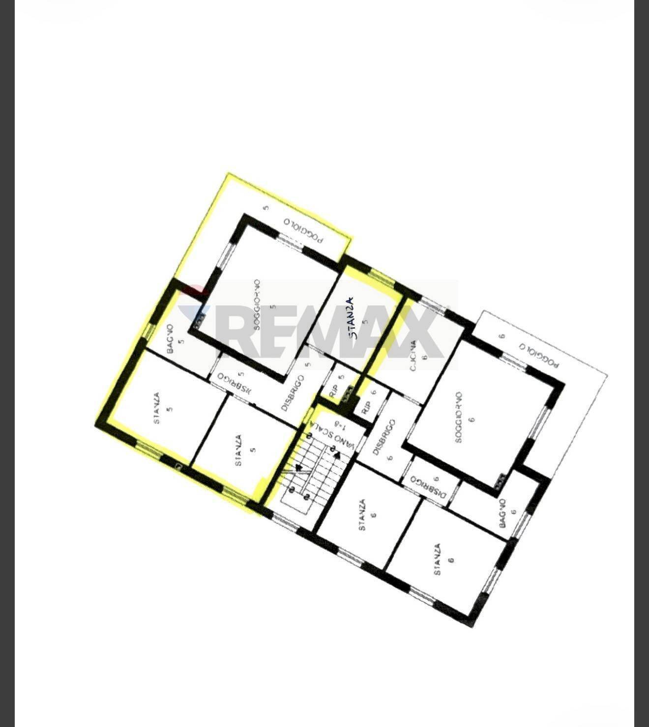 Pianta 2D - Appartamento Porte di Rendena - planimetria 1