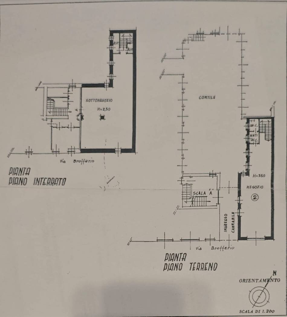 Negozio via Angelo Brofferio, Asti - planimetria 1