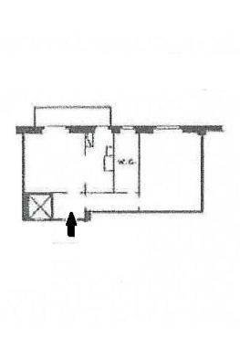 Bilocale via Bartolomeo Carrea, 4, Genova (zona Sampierdarena) - planimetria 1