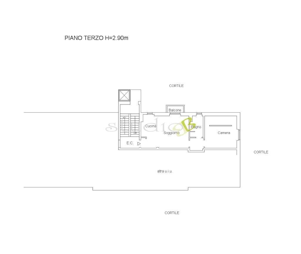 Bilocale via Bettino Da Trezzo, 14, Milano - planimetria 1