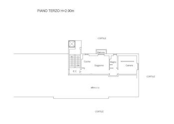 Planimetria - Bilocale via Bettino Da Trezzo, 14, Milano - foto 24