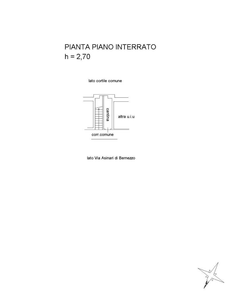 Bilocale via Vittorio Asinari di Bernezzo, 5, Torino (zona Parella) - planimetria 1