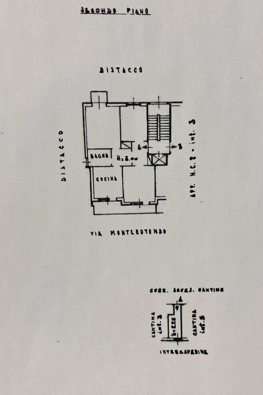 Trilocale via Monterotondo, 2, Genova (zona Sestri Ponente) - planimetria 1