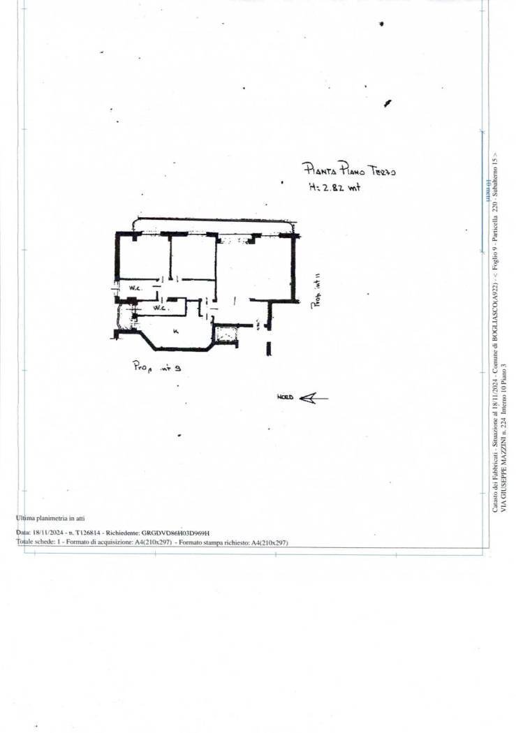 Appartamento Bogliasco - planimetria 1