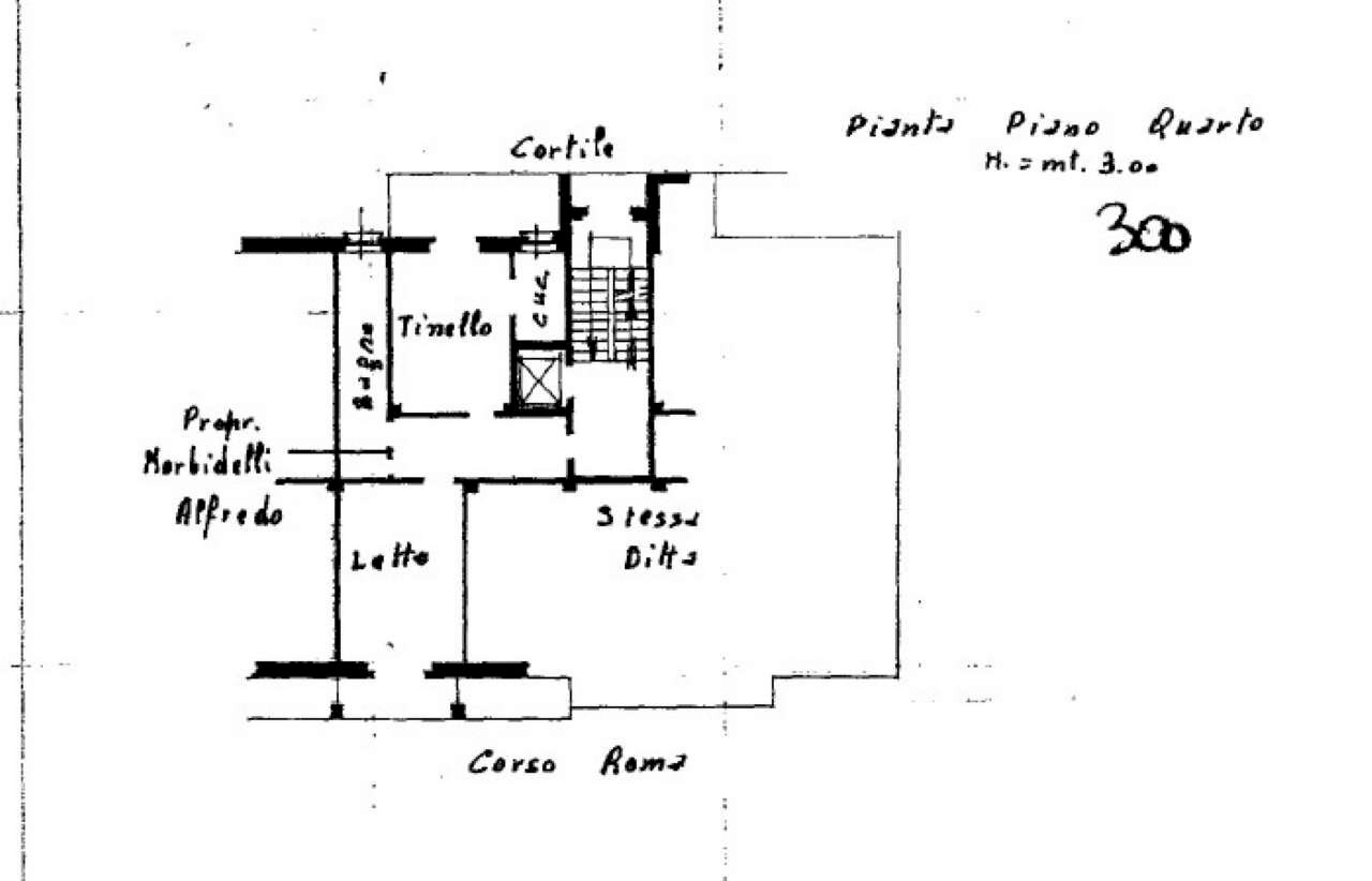 plani appartamento - Bilocale strada Roma, 13, Moncalieri - planimetria 1