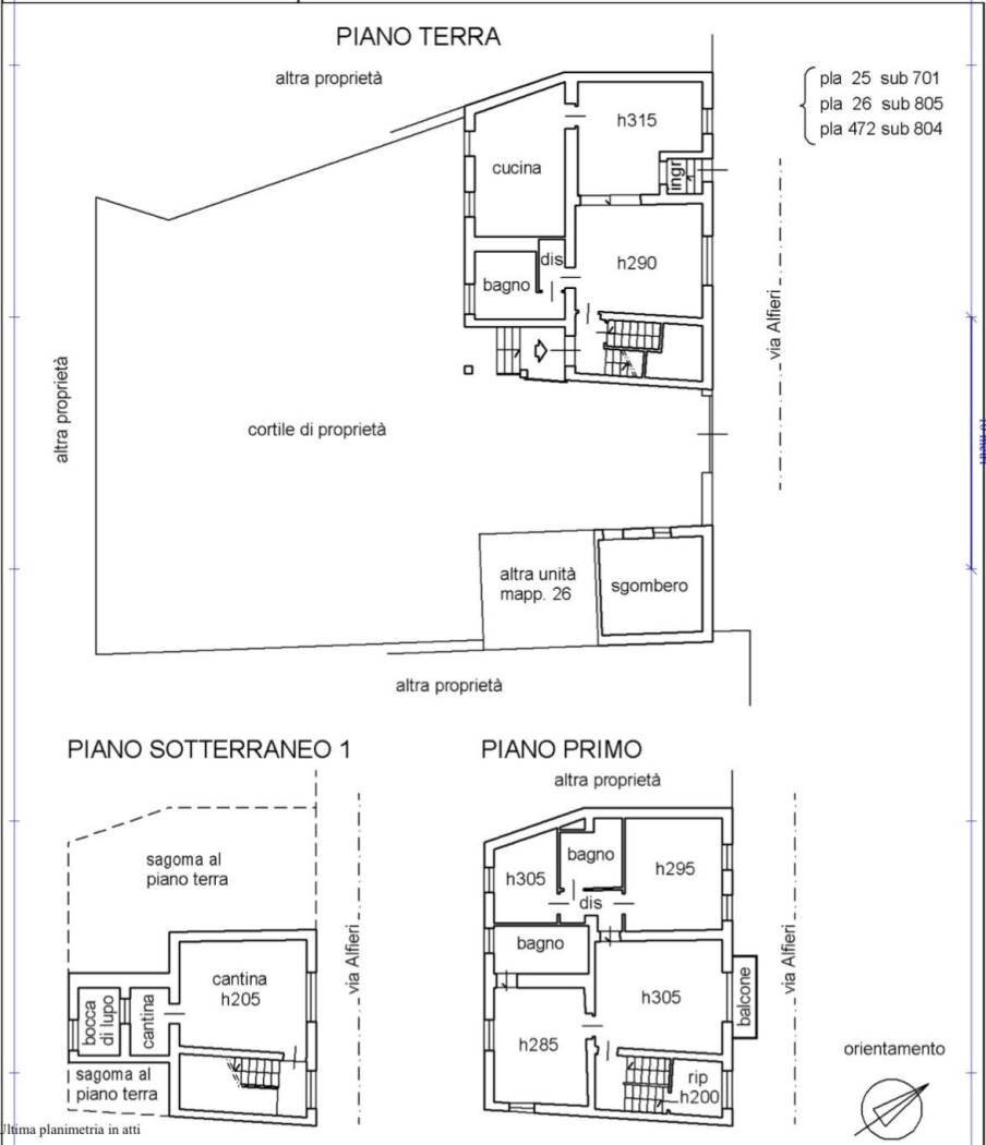 Villa via Vittorio Alfieri, 19, Cerro Maggiore - floor plans 1