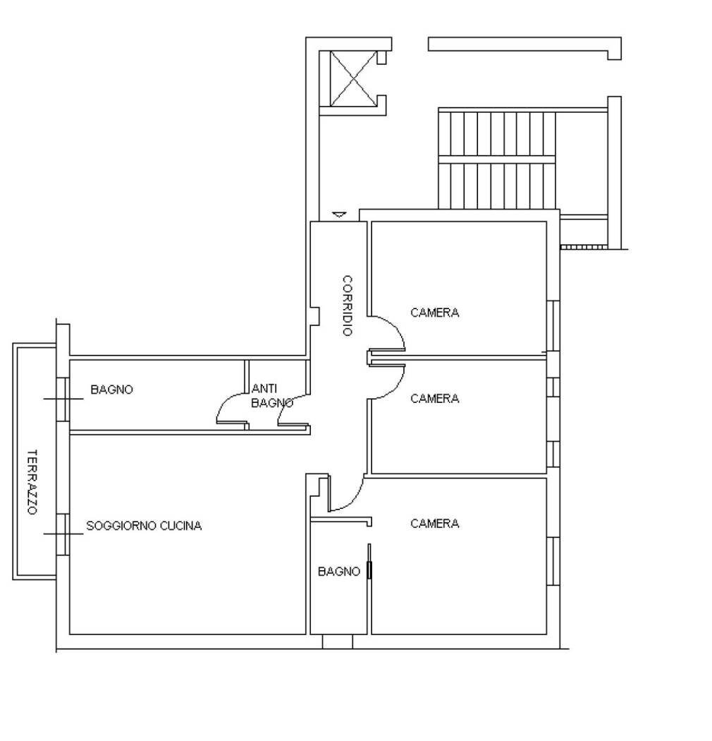 Four-room apartment via Leonardo da Vinci, 54, Alghero - floor plans 1
