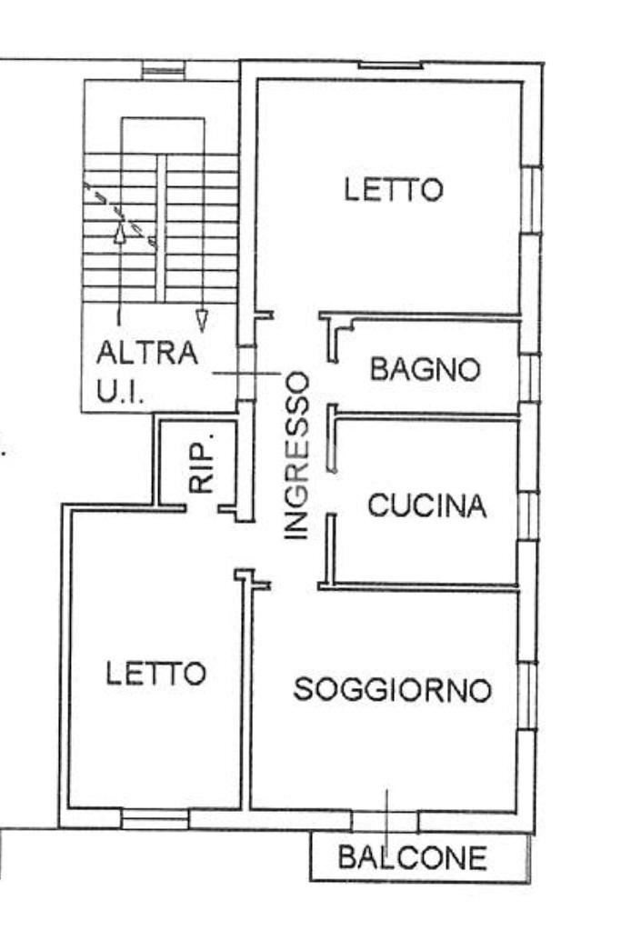 Trilocale Viale S. Giuseppe, Sassuolo - planimetria 1