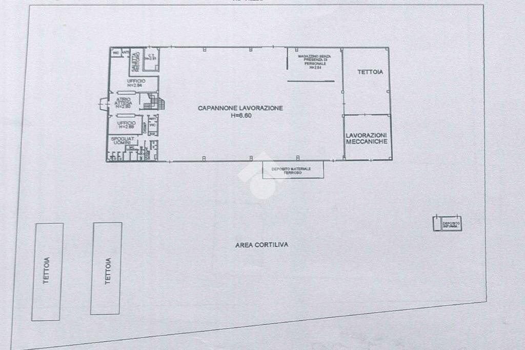 Capannone via viazza, Cadelbosco di Sopra - planimetria 1