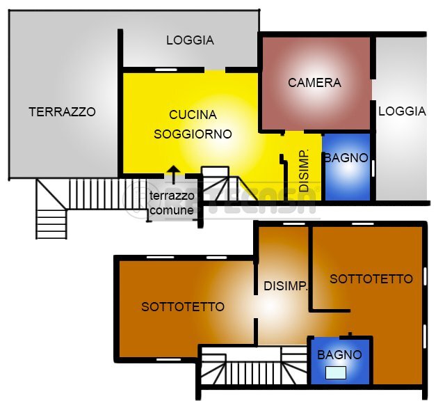 V-4032.jpg - Appartamento Via Papa Luciani 249, Bolzano Vicentino - planimetria 1