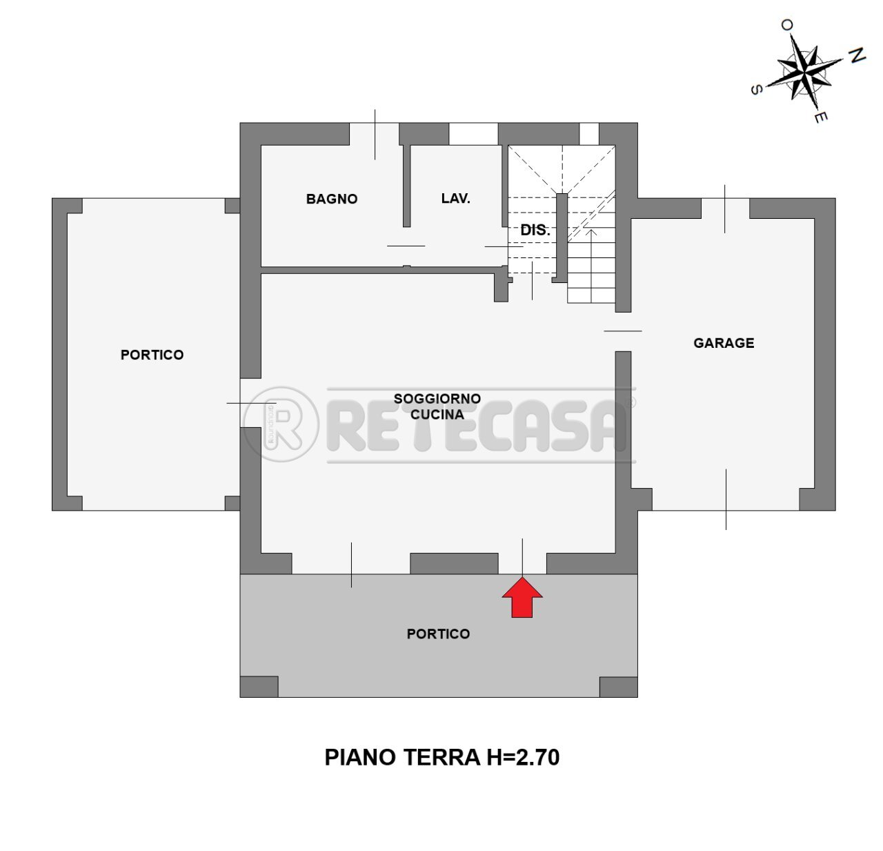 PLANIMETRIA - Villa a Schiera Via Villarappa 83, Santa Giustina in Colle - planimetria 1