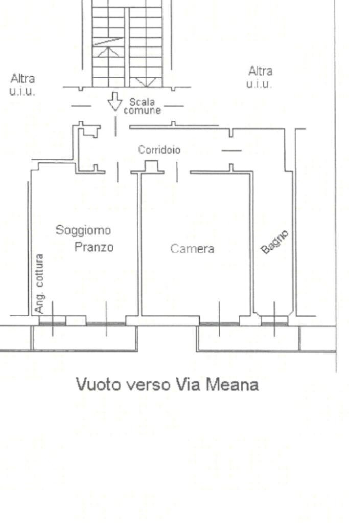 Two-room apartment Via Meana, Collegno - floor plans 1
