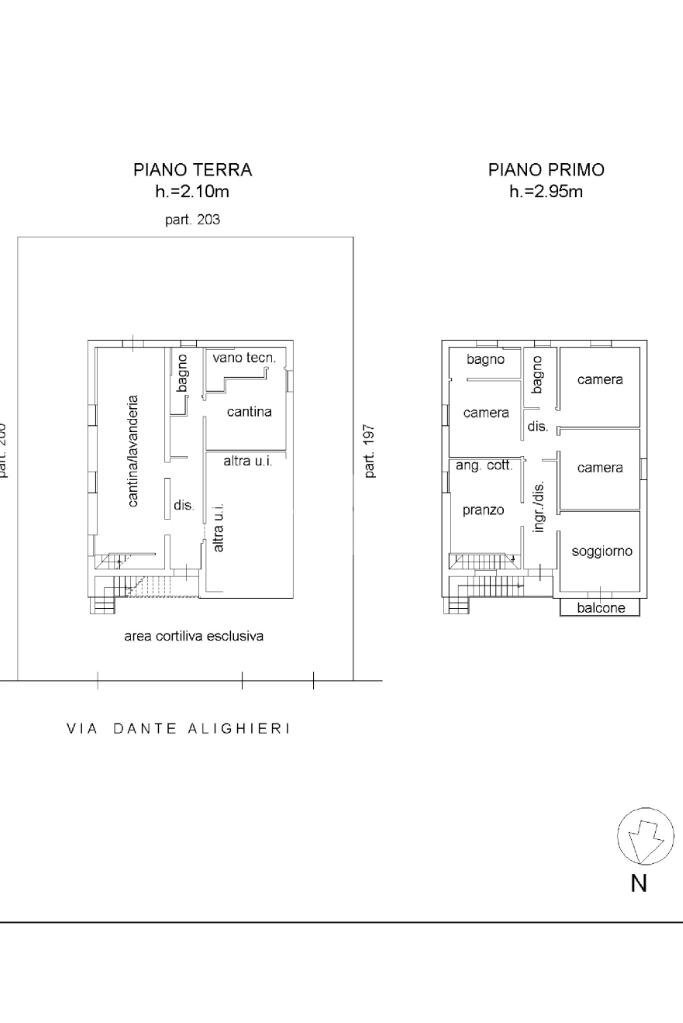Villa Via D. Alighieri, Castelfranco Emilia - planimetria 1
