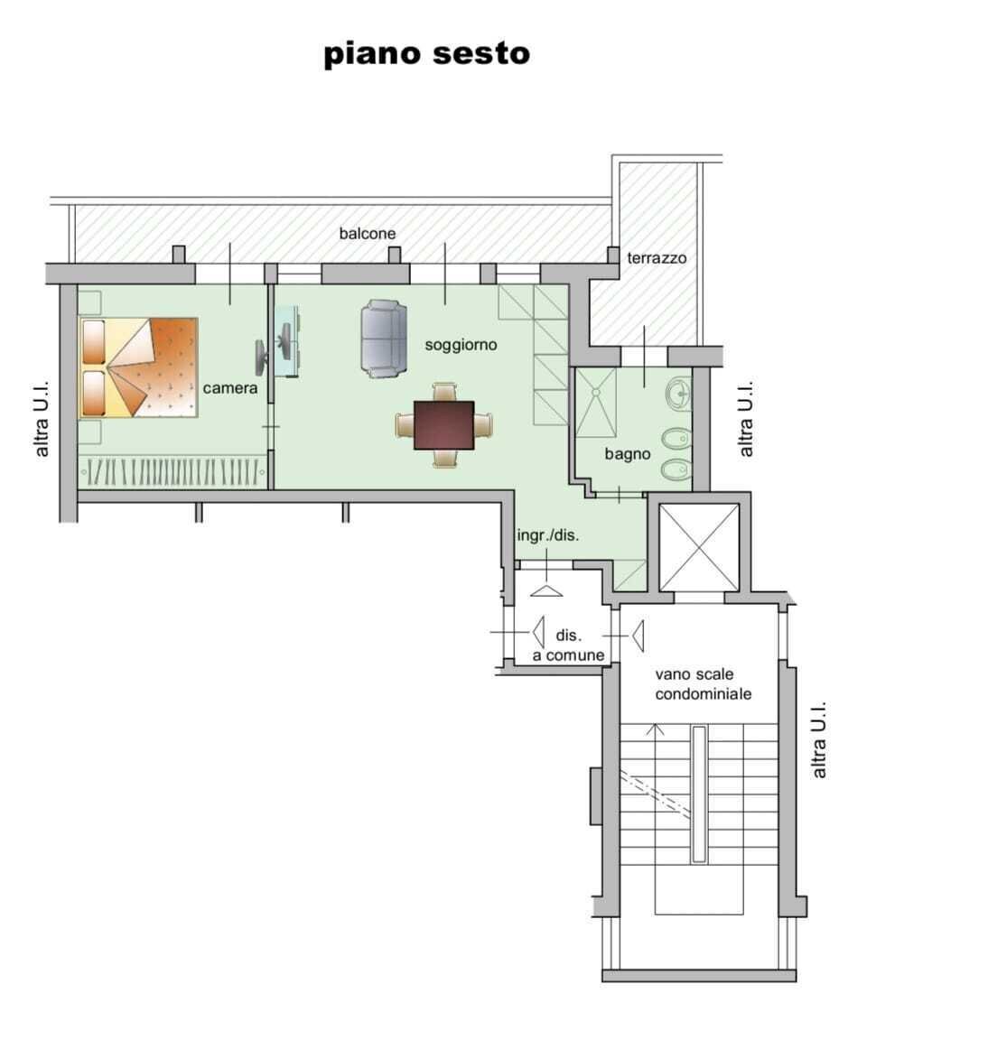 Planimetria.jpeg - Bilocale Via del Saletto, Firenze - planimetria 1