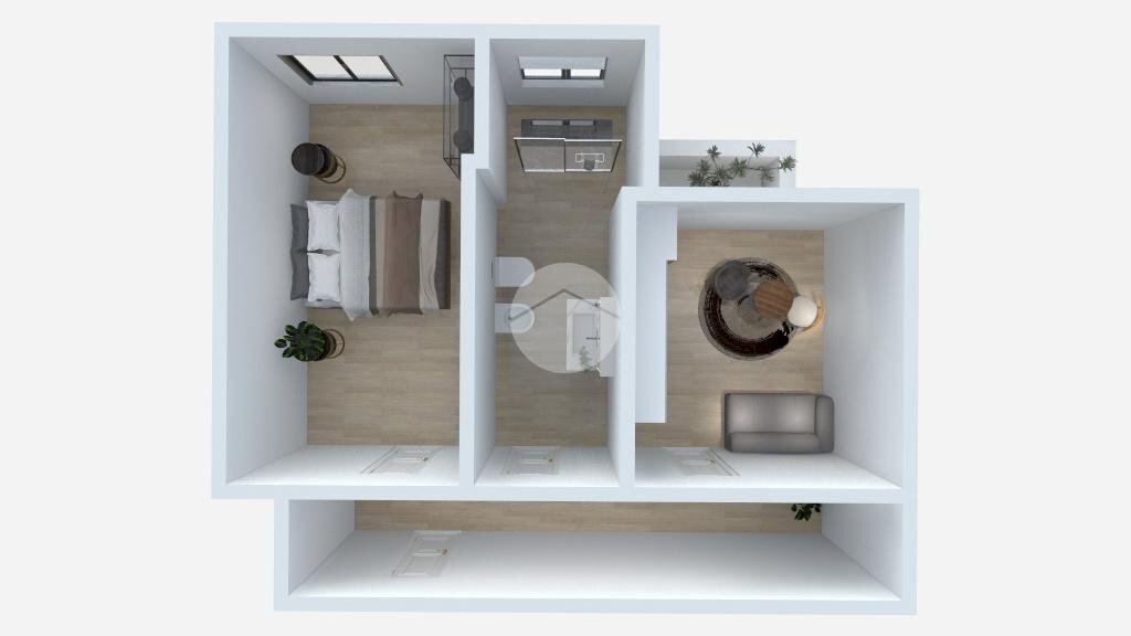 Bilocale Via Alfonso Capecelatro, Milano (zona San Siro) - planimetria 1