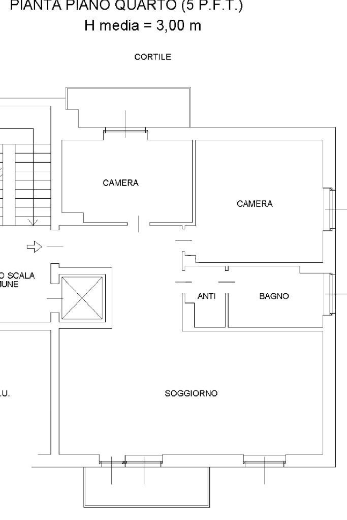 Quadrilocale Via Carlo Bossoli, Torino (zona Lingotto) - planimetria 1