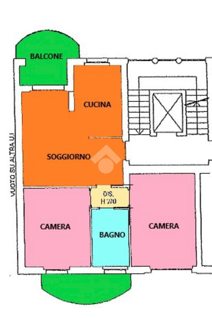 Trilocale Via Pietro Nenni, Alessandria - planimetria 1