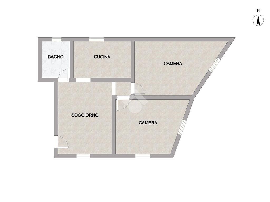 Trilocale Via Celesia, Genova (zona Rivarolo) - planimetria 1