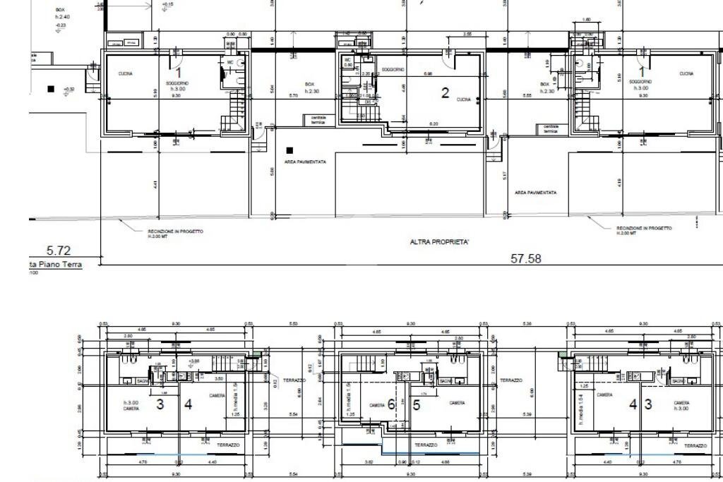 Villa Quadrifamiliare Via Alessandro Manzoni, Vaprio d'Adda - planimetria 1