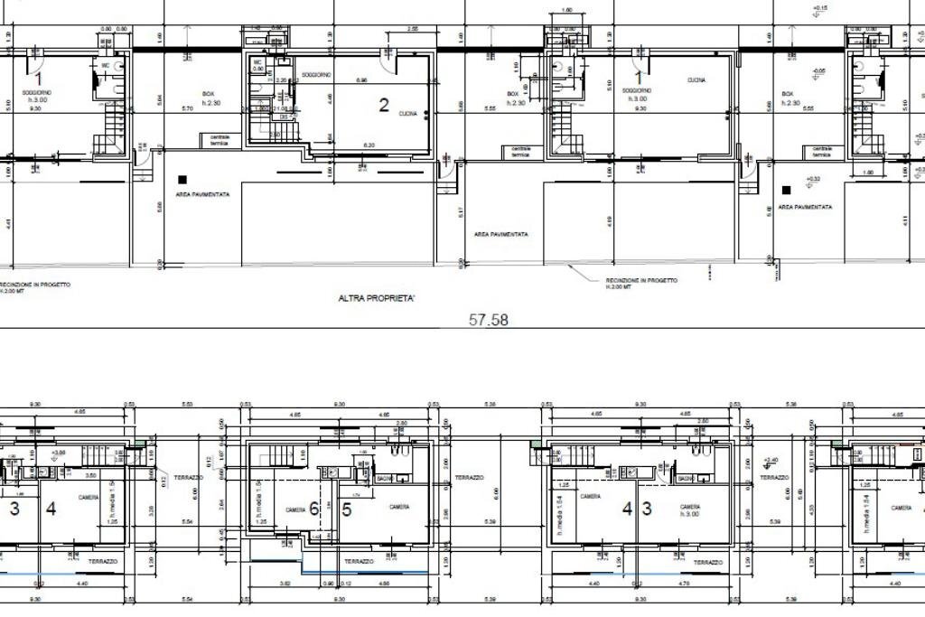 Villa Quadrifamiliare Via Alessandro Manzoni, Vaprio d'Adda - planimetria 1