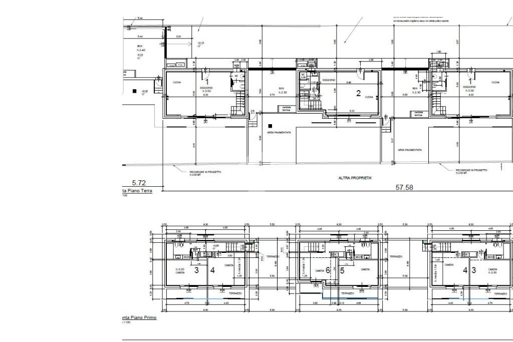 Villa Quadrifamiliare Via Alessandro Manzoni, Vaprio d'Adda - planimetria 1
