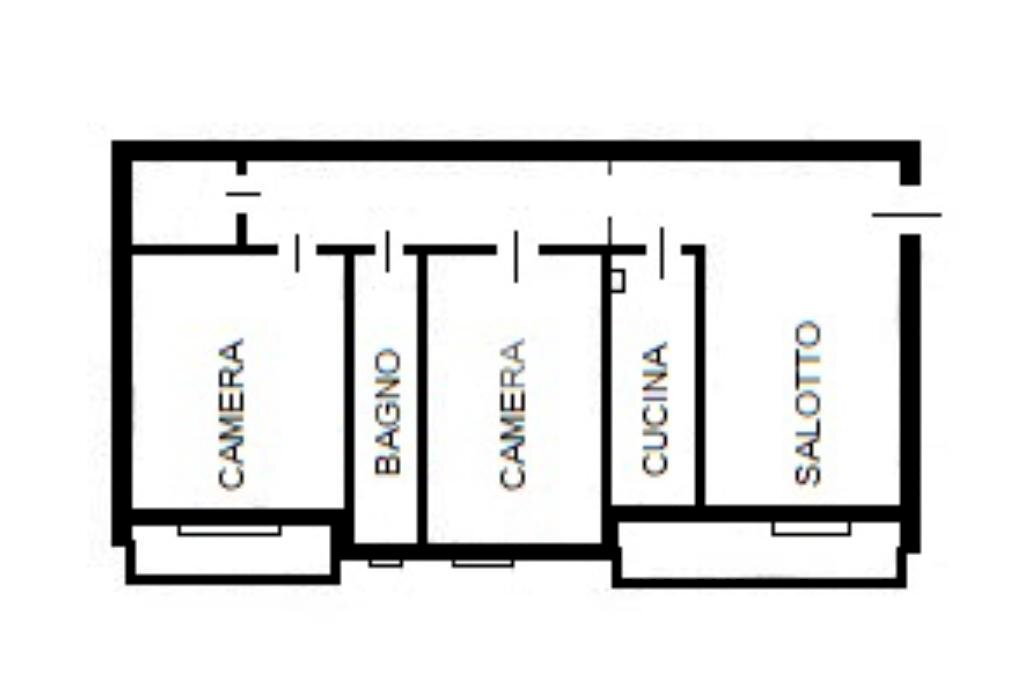 Monolocale Via Carroccio, Gaggiano - planimetria 1