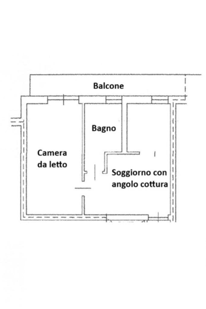 Two-room apartment Via antica torino, Saluzzo - floor plans 1