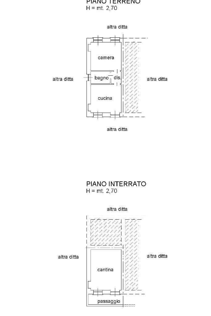 Casa semi indipendente Via Roma, Zimone - planimetria 1