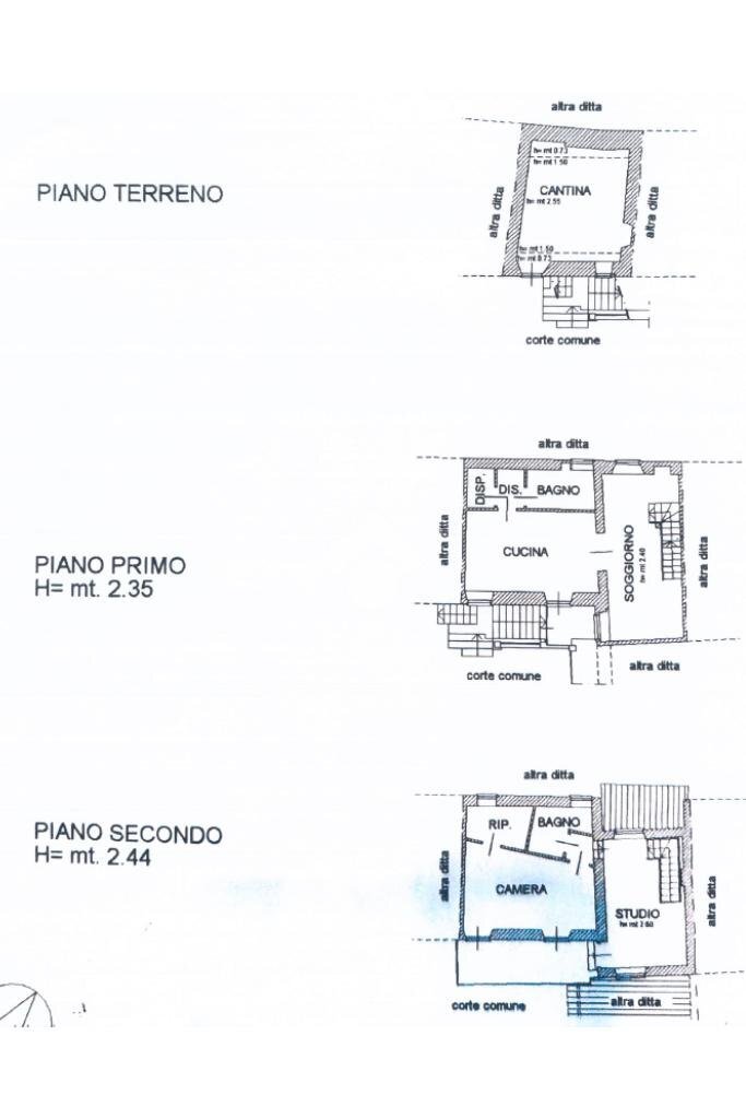 Casa semi indipendente Via Grandubbione, Pinasca - planimetria 1
