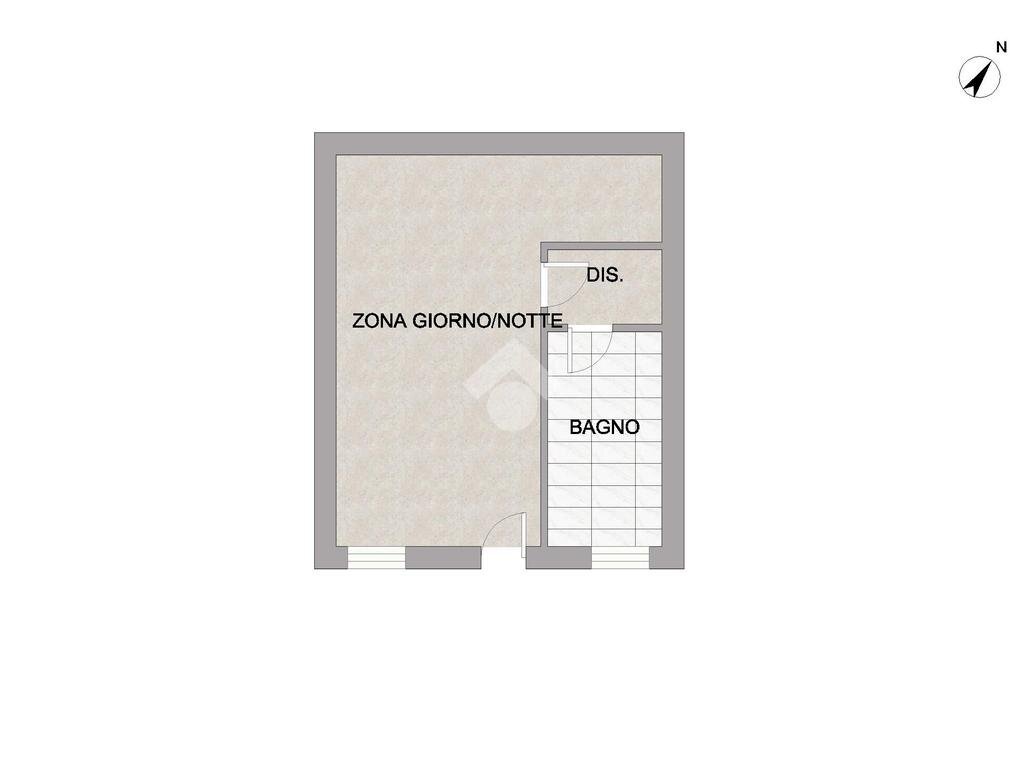Monolocale Via Bossi, Rescaldina - planimetria 1