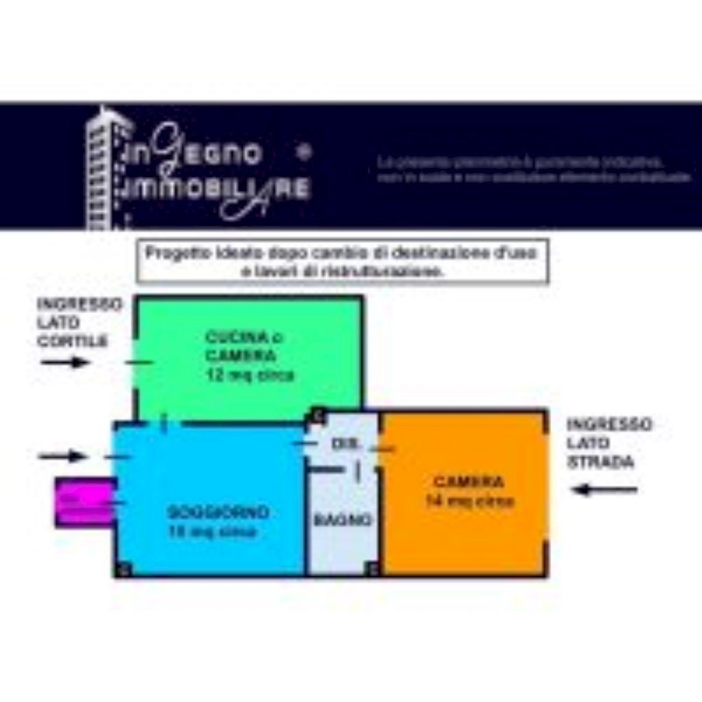 Trilocale Via Borgaro, Torino - planimetria 1