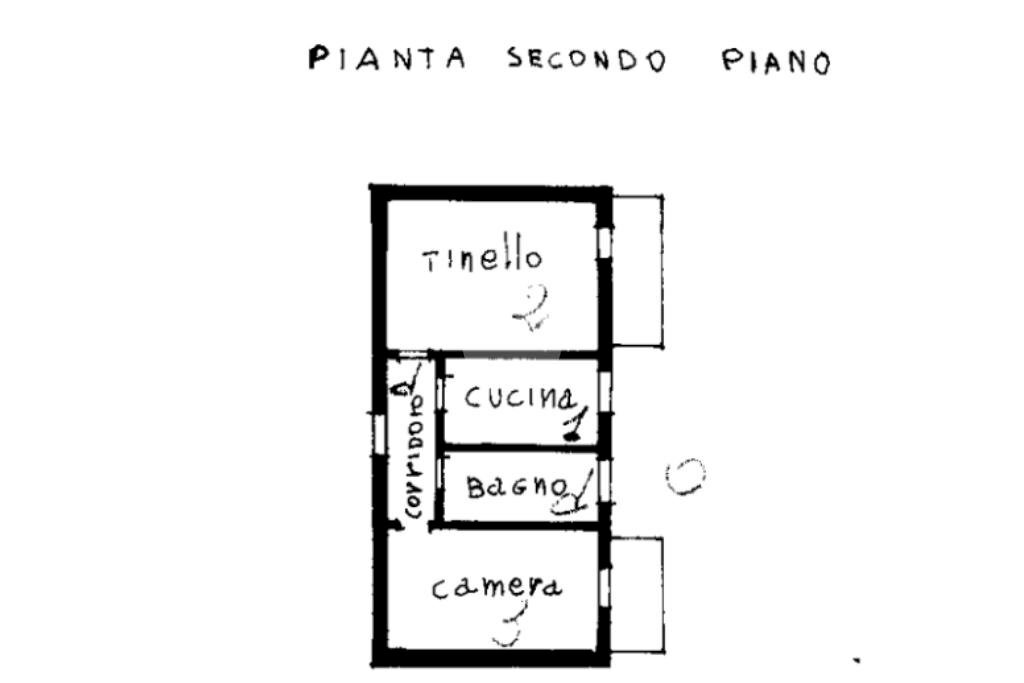 Three-room apartment Via Felice Trossi, Vigliano Biellese - floor plans 1