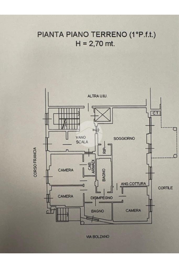 Apartment Corso Francia, Collegno - floor plans 1